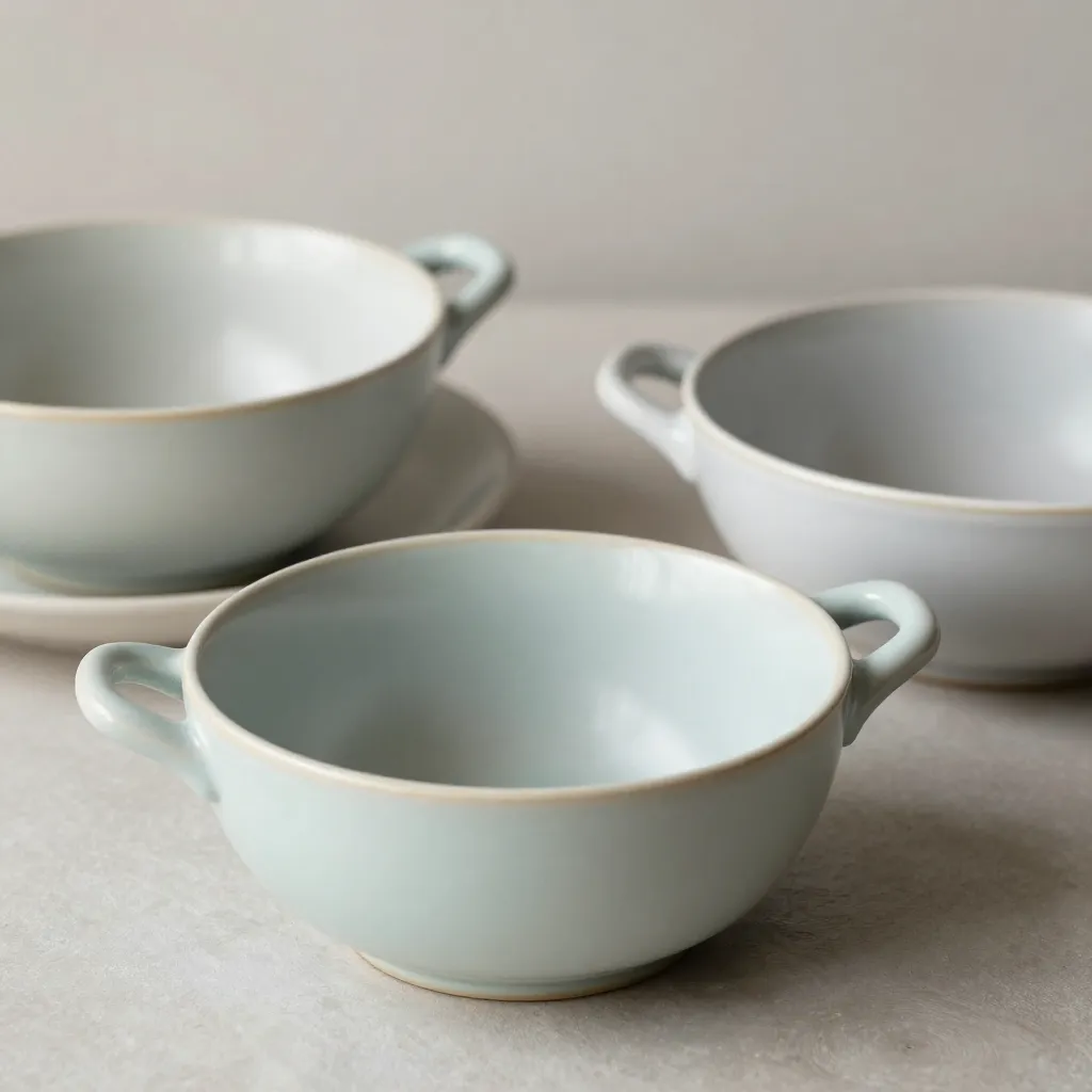 Handgemaakt keramisch serviesgoed