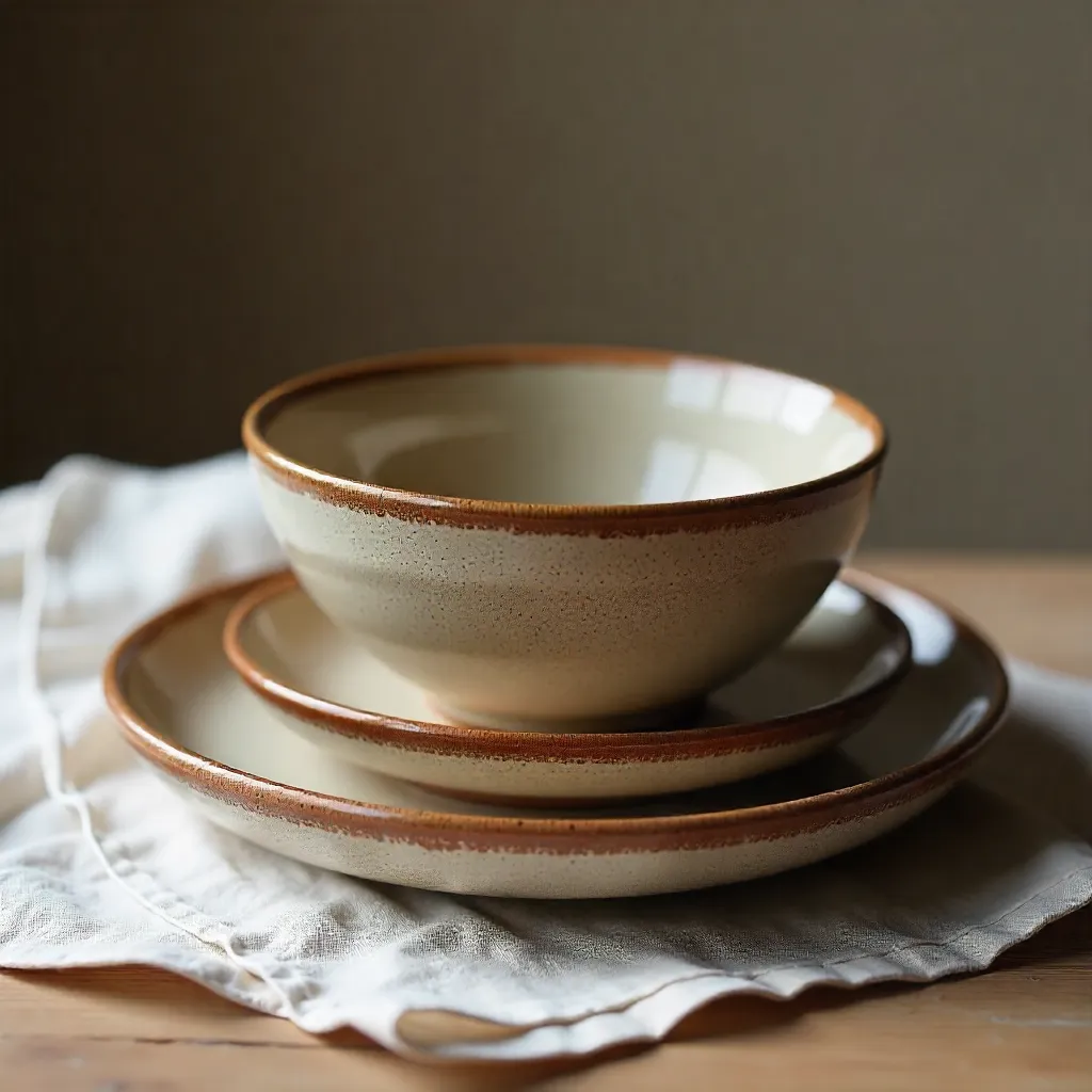 Ambachtelijk proces van serviesgoed maken